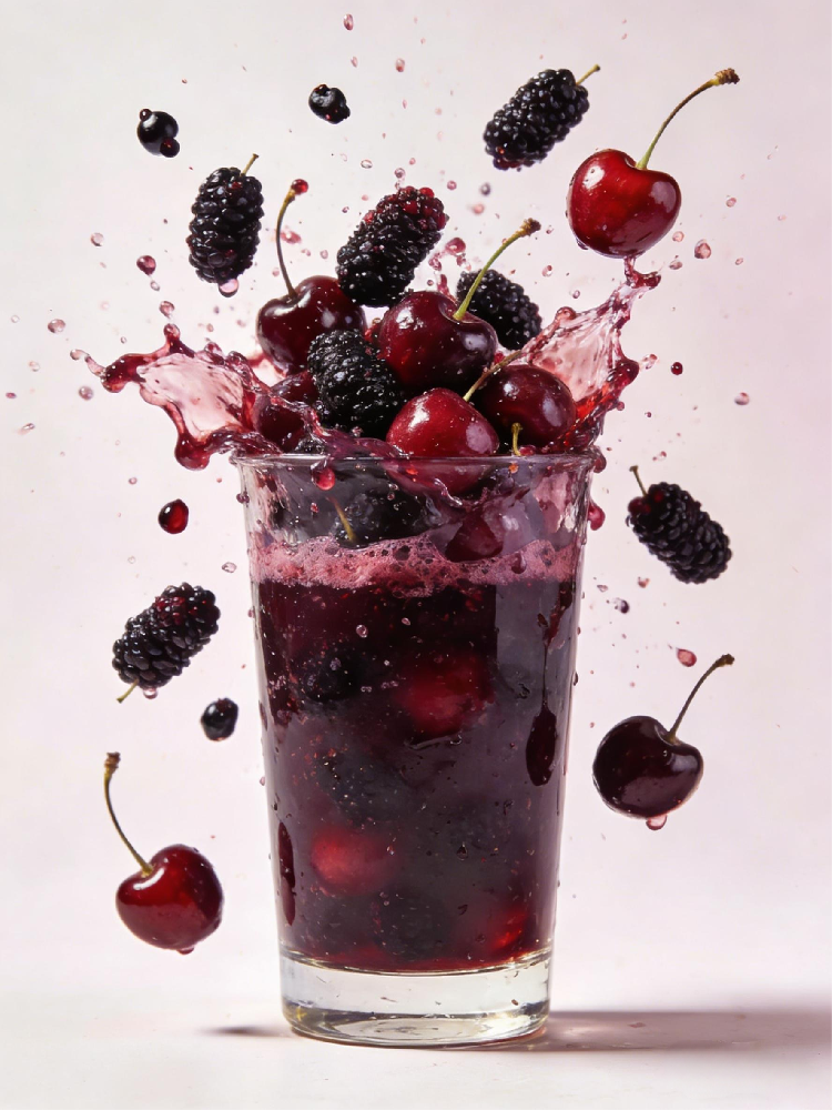 桑葚黑车厘子饮料浓浆