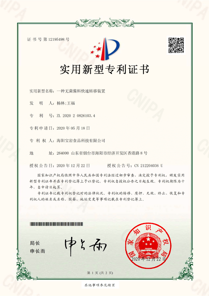 实用新型专利证书06