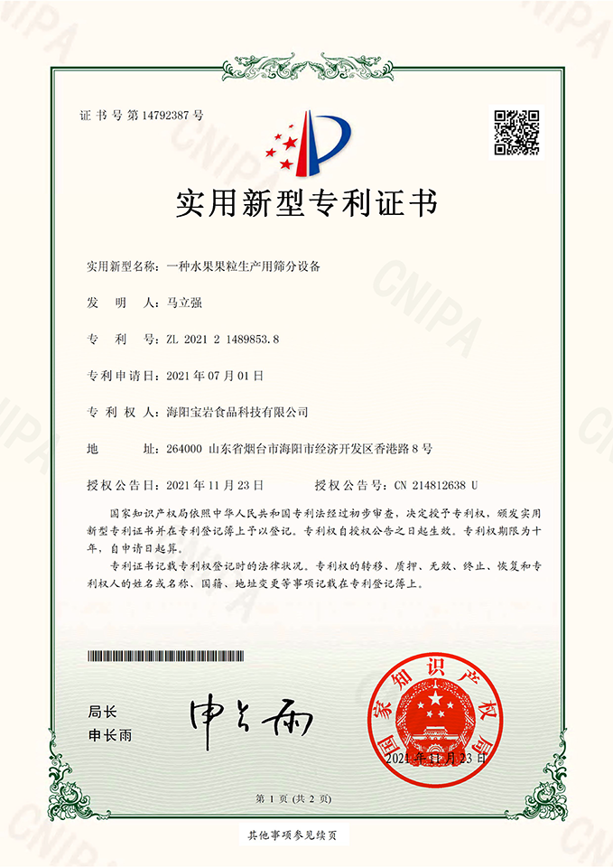 实用新型专利证书11