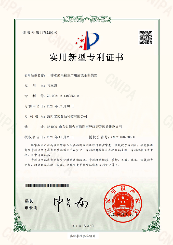 实用新型专利证书12